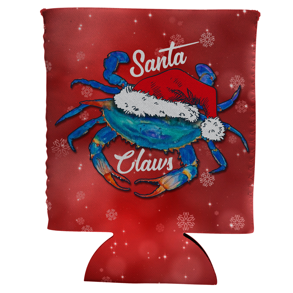 Santa Claws Can Coozie