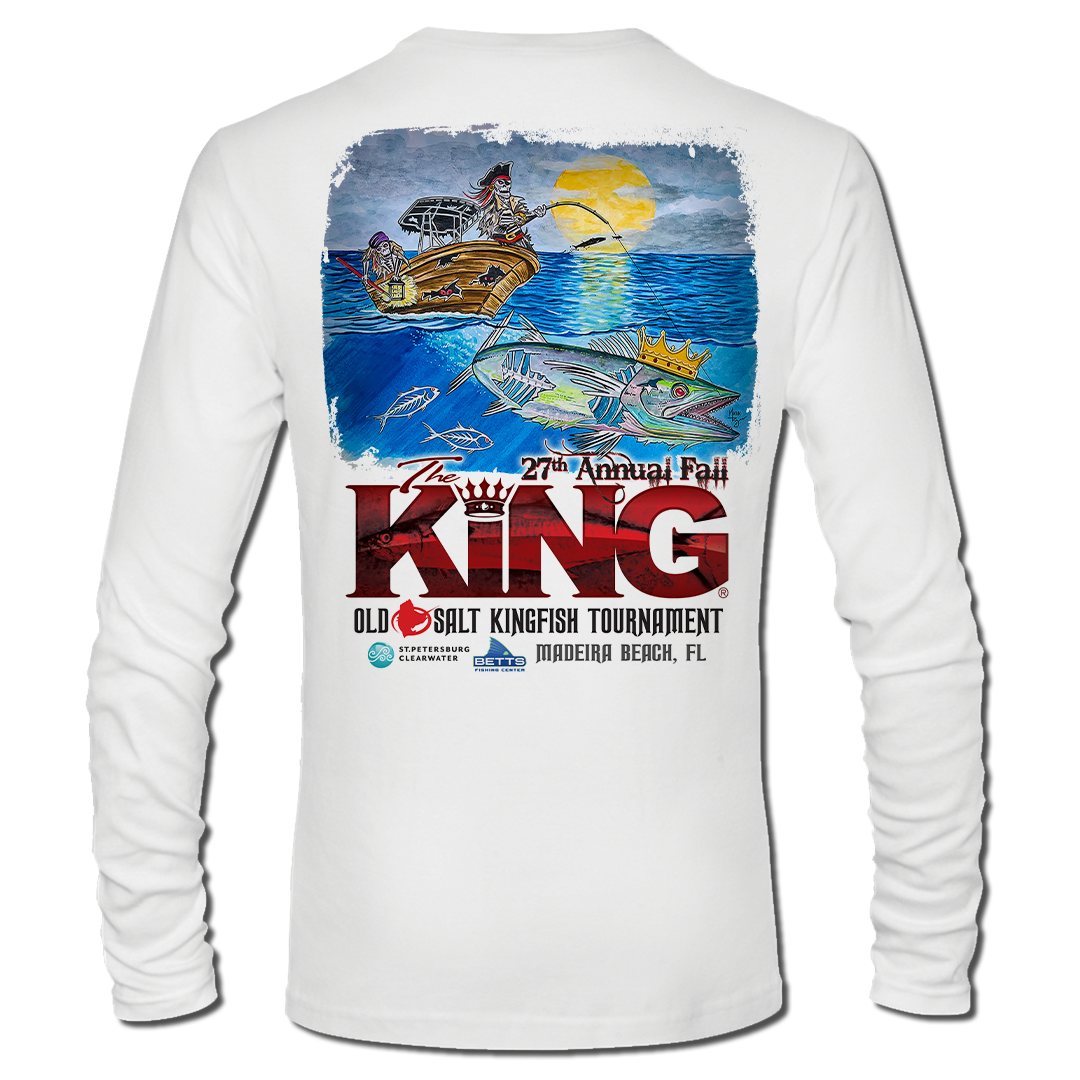 The King - Fall 2020 - Men&#39;s Long Sleeve Tournament Shirt - Performance - White