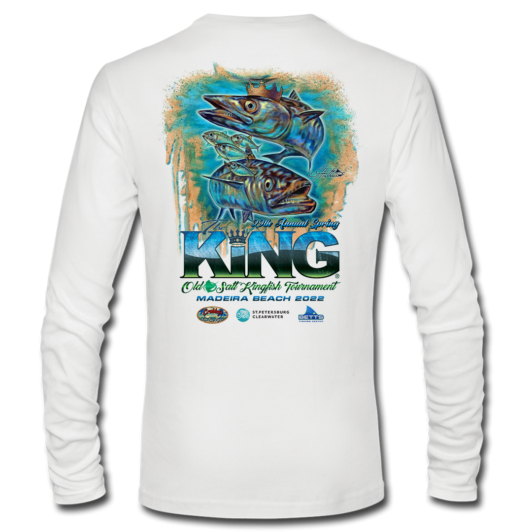 The KING - Spring 2022 - Men&#39;s Long Sleeve Performance Shirt - White