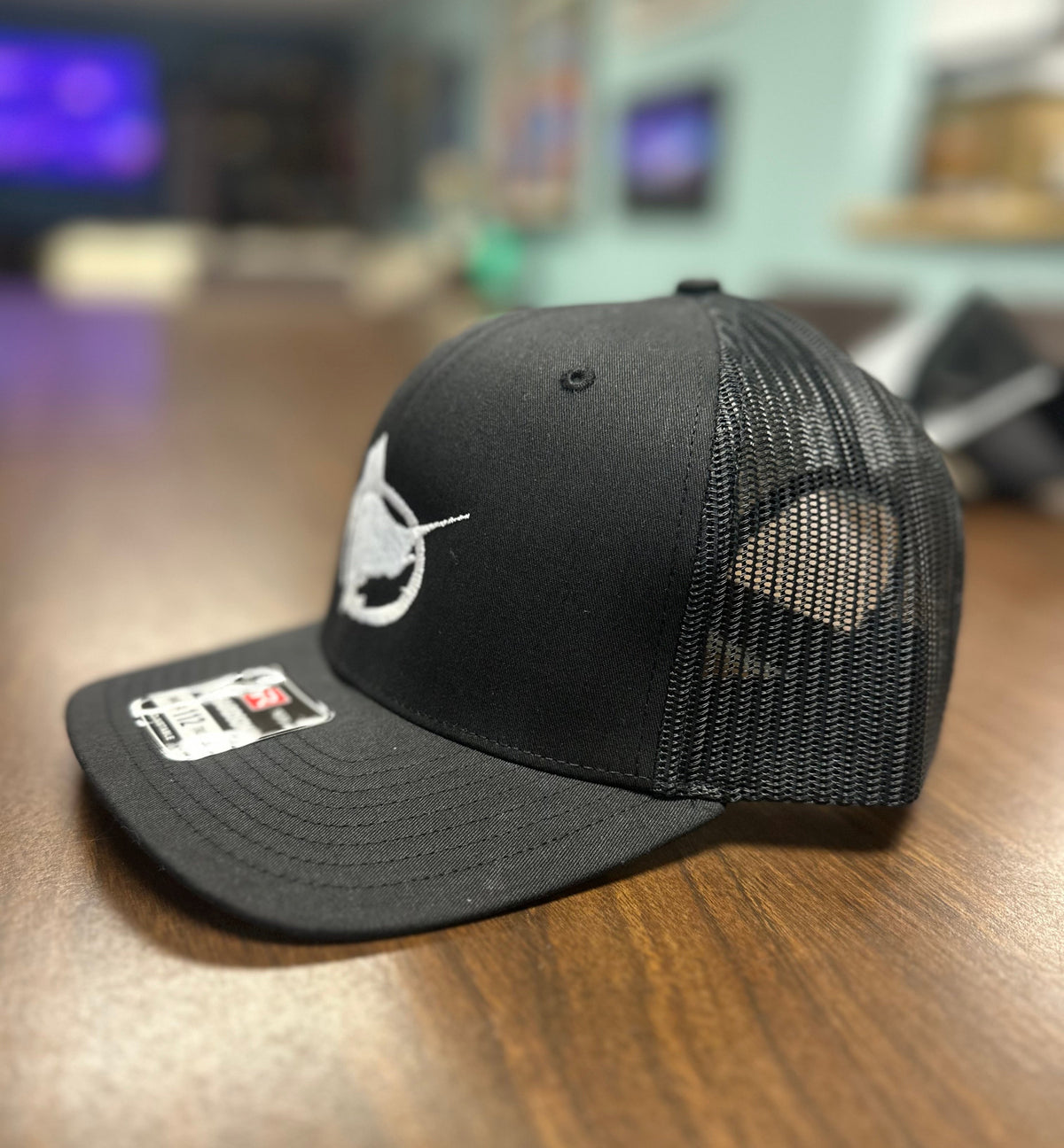 Old Salt Trucker Hat - Black/Black