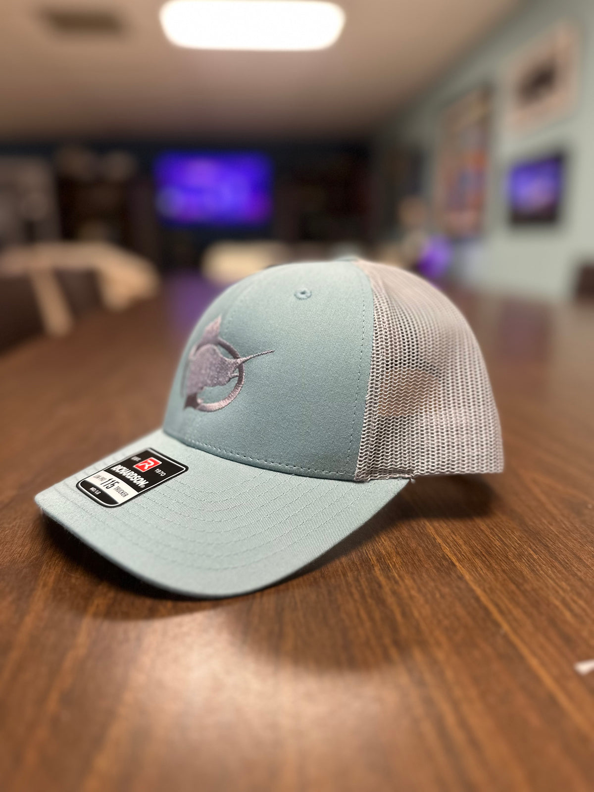 Old Salt Trucker Hat - Teal/Gray