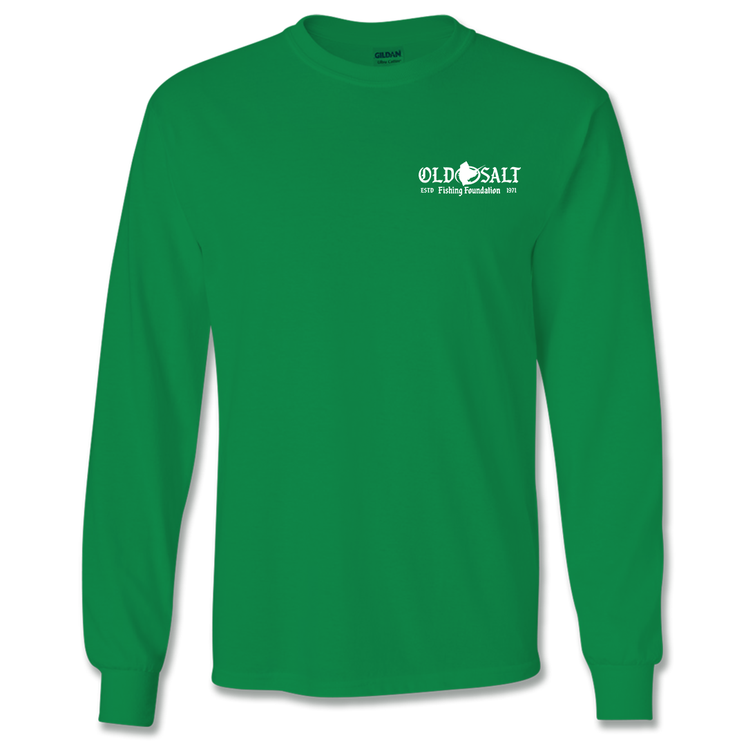 Fishmas25 - Long Sleeve Cotton Shirt - Green