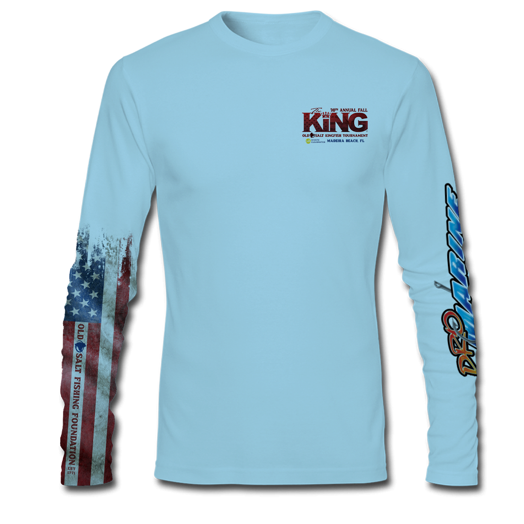 The KING - Fall 2023 - Men&#39;s Long Sleeve Performance Shirt - Light Blue