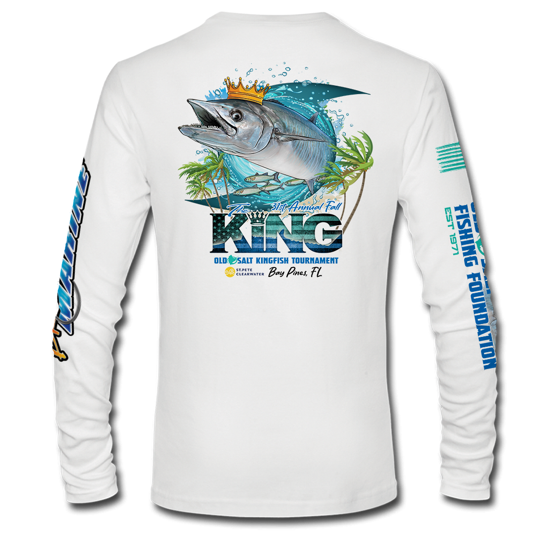 The KING - Fall 2024 - Men&#39;s Long Sleeve Performance Shirt - White