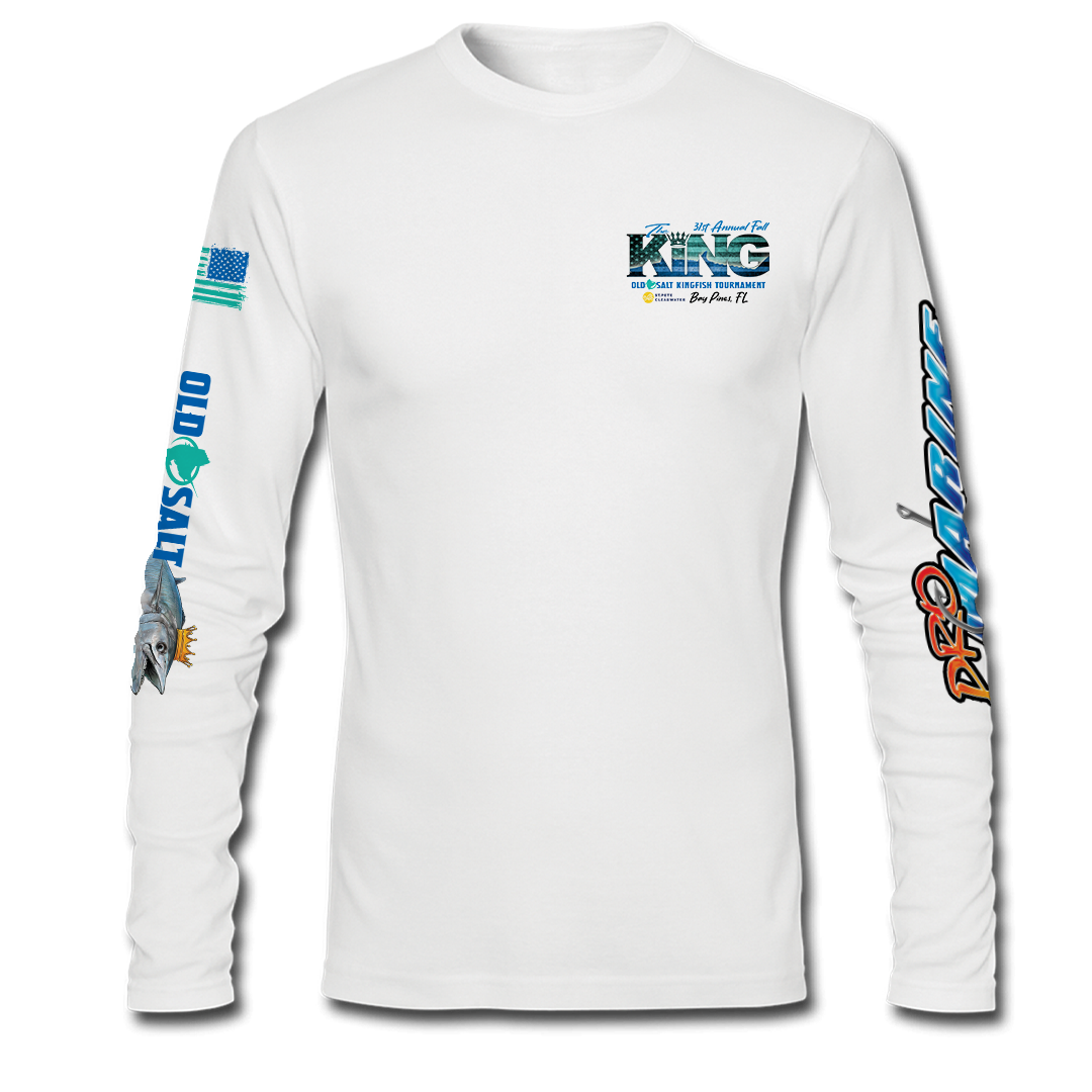 The KING - Fall 2024 - Men&#39;s Long Sleeve Performance Shirt - White