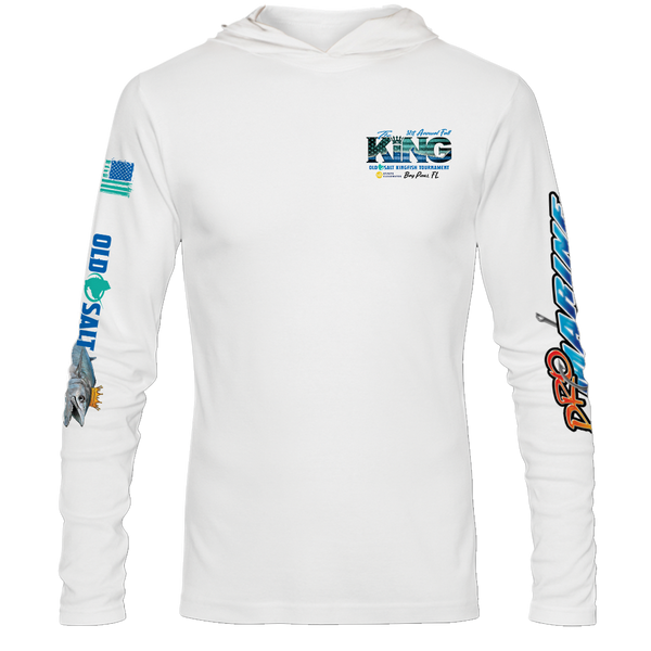 The KING - Fall 2024 - Long Sleeve Hooded Performance Shirt - White ...