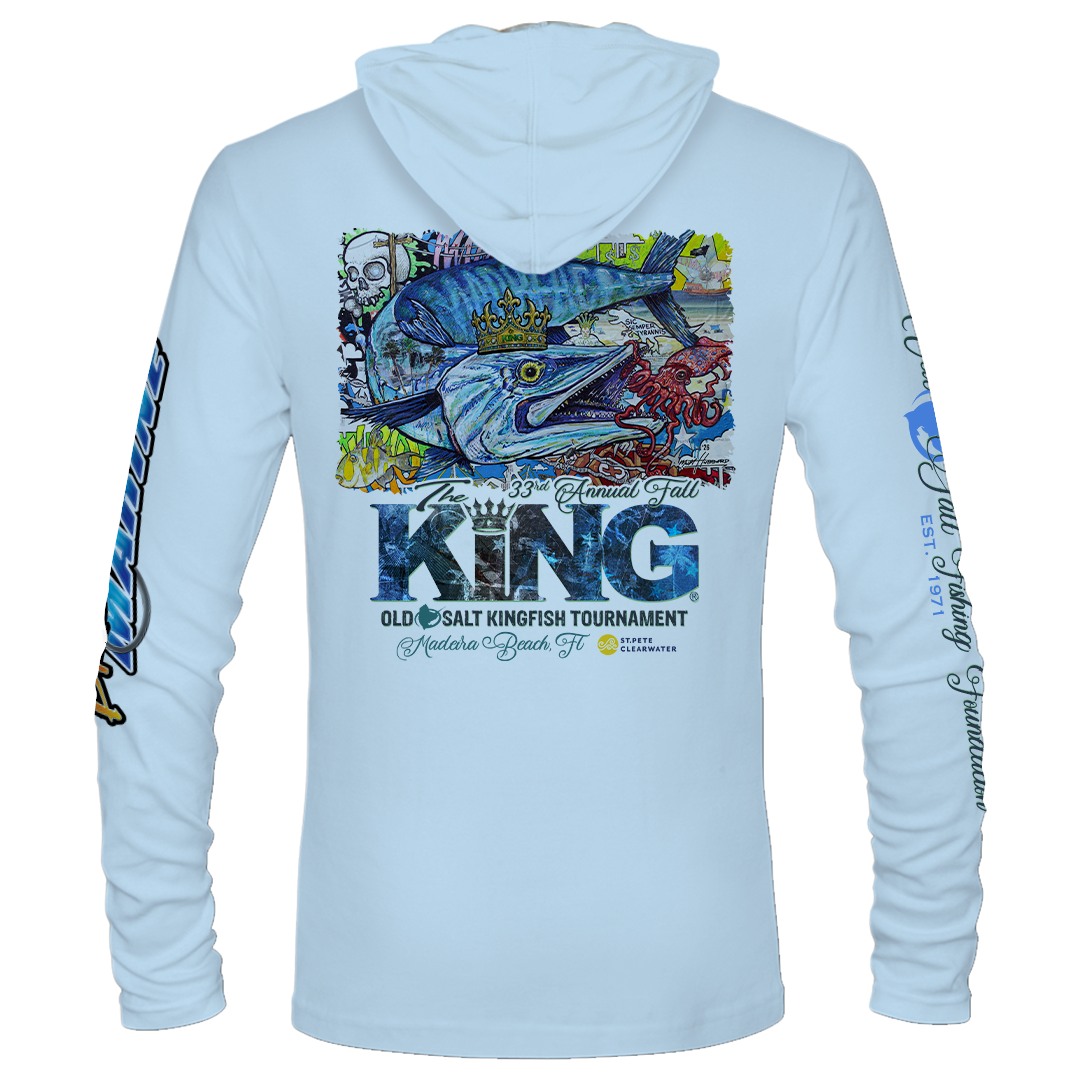 The KING-Fall 2026 - Long Sleeve Performance Hoodie - Lite Blue