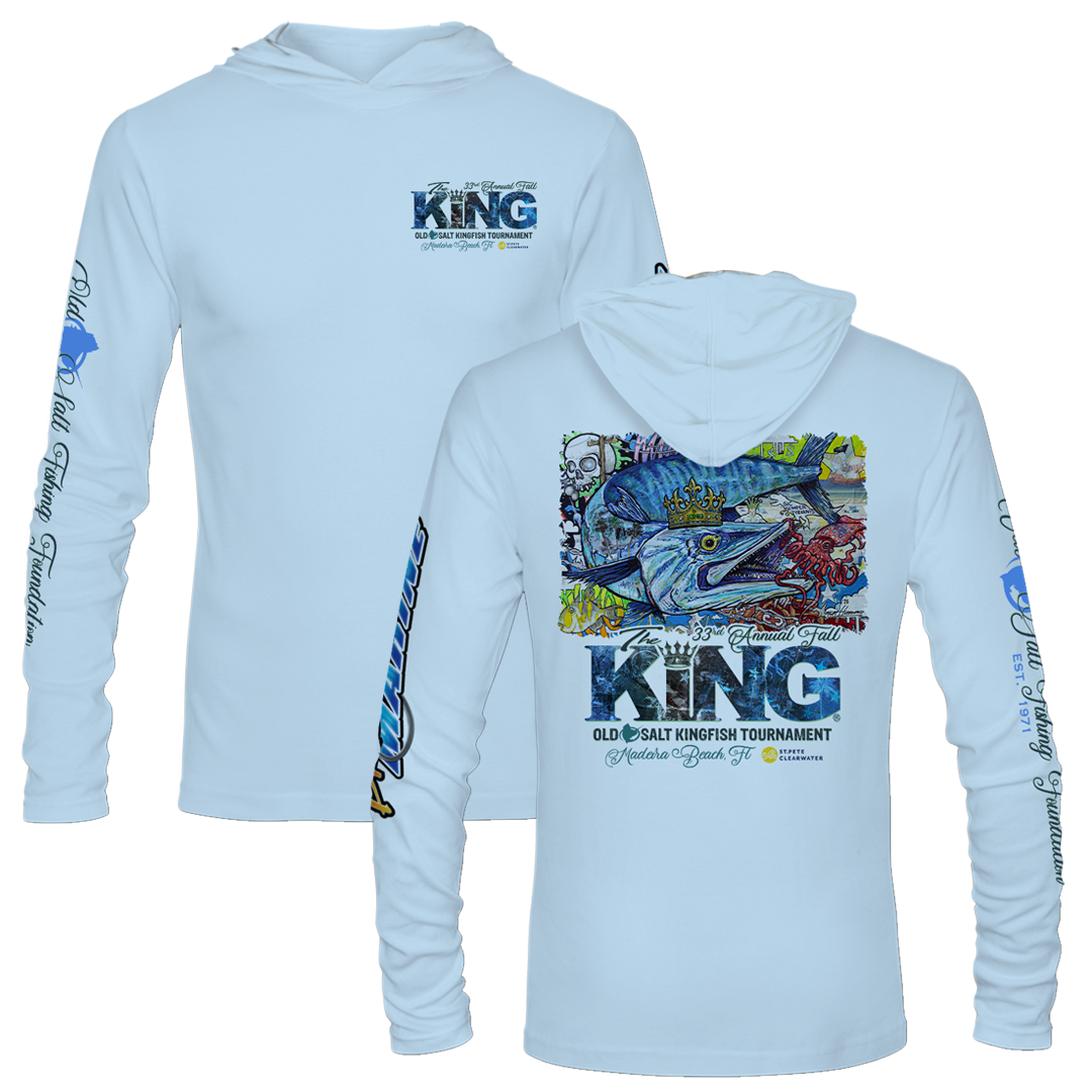 The KING-Fall 2026 - Long Sleeve Performance Hoodie - Lite Blue