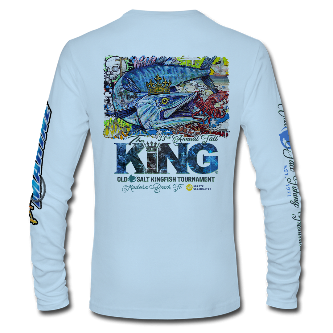 The KING - Fall 2026-Long Sleeve Performance Shirt - Light Blue
