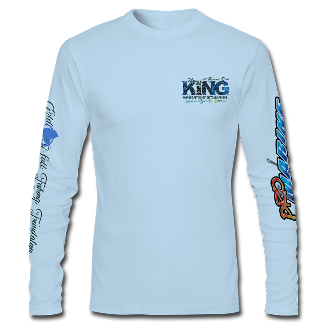 The KING - Fall 2026-Long Sleeve Performance Shirt - Light Blue