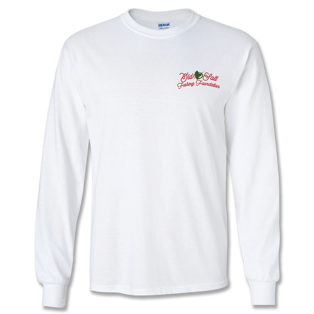 Reel In The Season - Long Sleeve Cotton Shirt - White