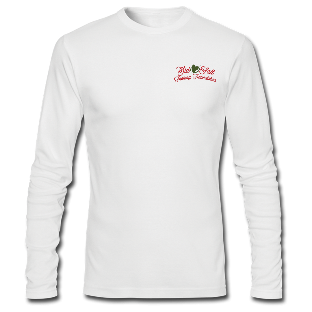 Reel In The Season - Long Sleeve Performance Shirt - White