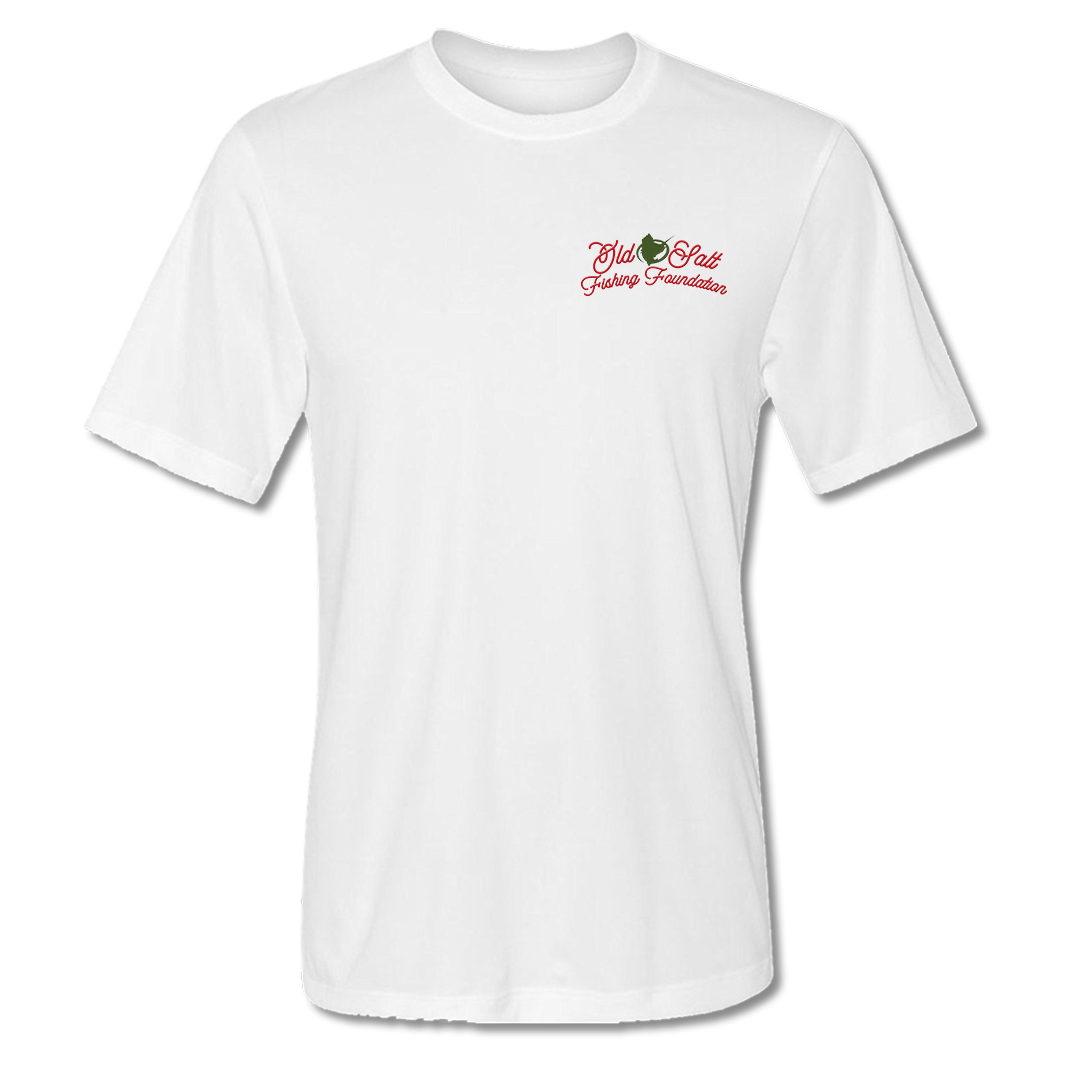 Reel In The Season - Short Sleeve Cotton Tee - White