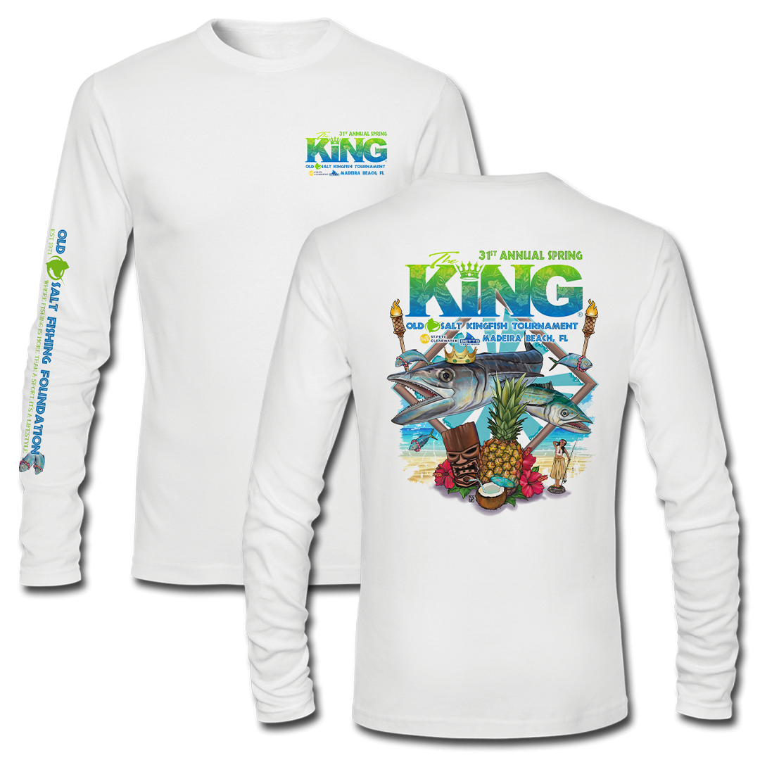 The KING - Spring 2024 - Men&#39;s Long Sleeve Performance Shirt - White