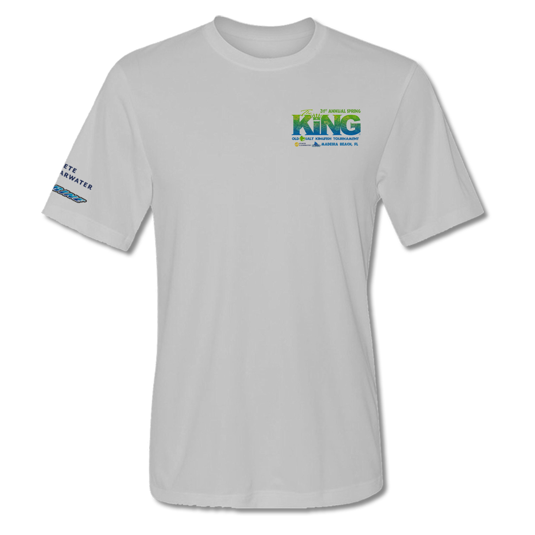The KING - Spring 2024 - Men&#39;s Short Sleeve Performance Shirt - Light Grey