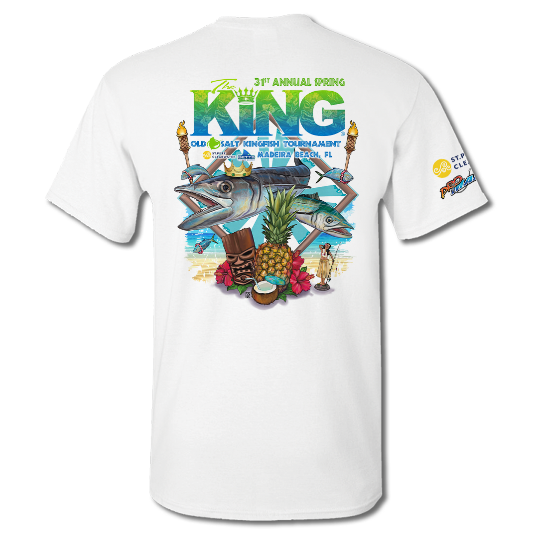 The KING - Spring 2024 - Men&#39;s Short Sleeve Performance Shirt - White