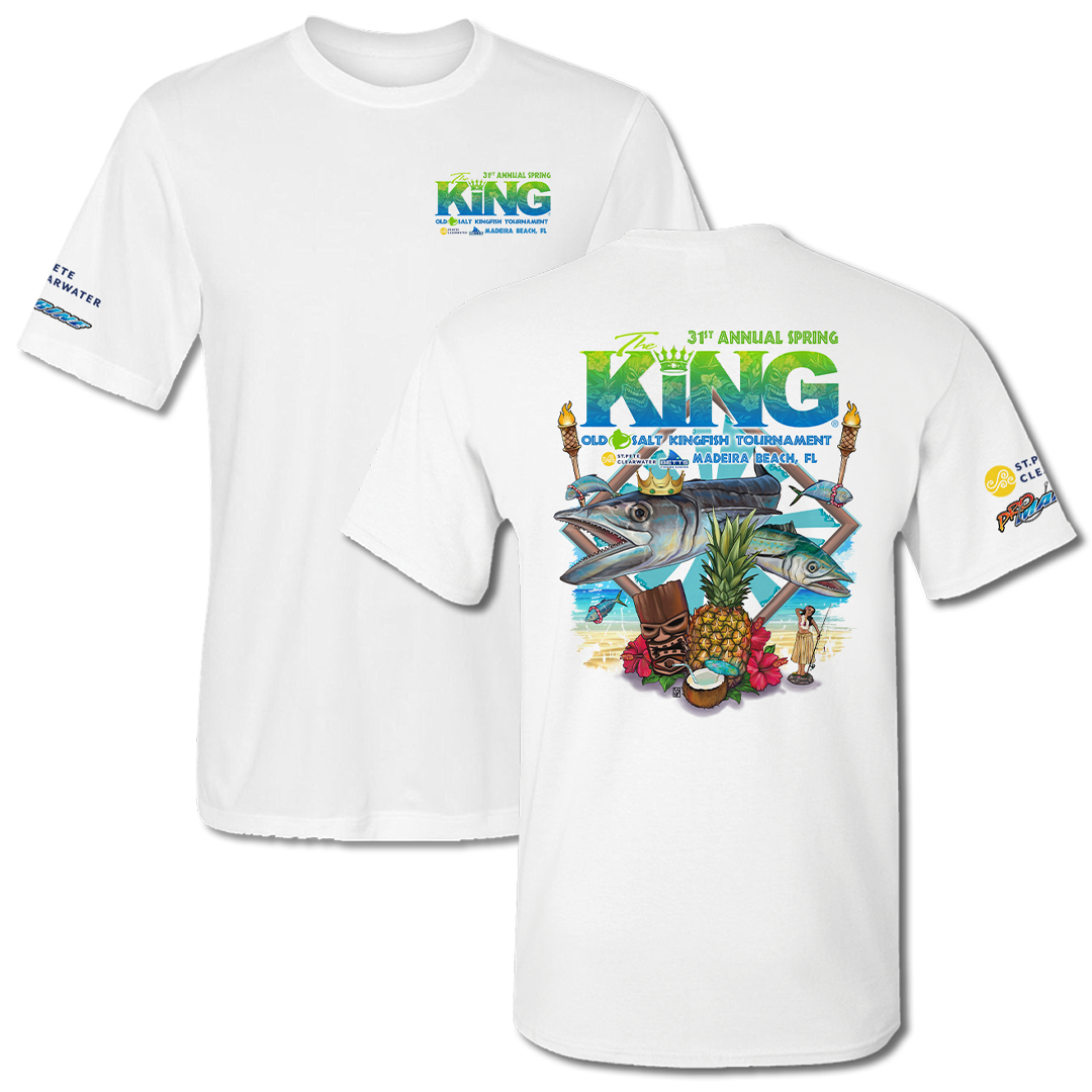 The KING - Spring 2024 - Men&#39;s Short Sleeve Performance Shirt - White