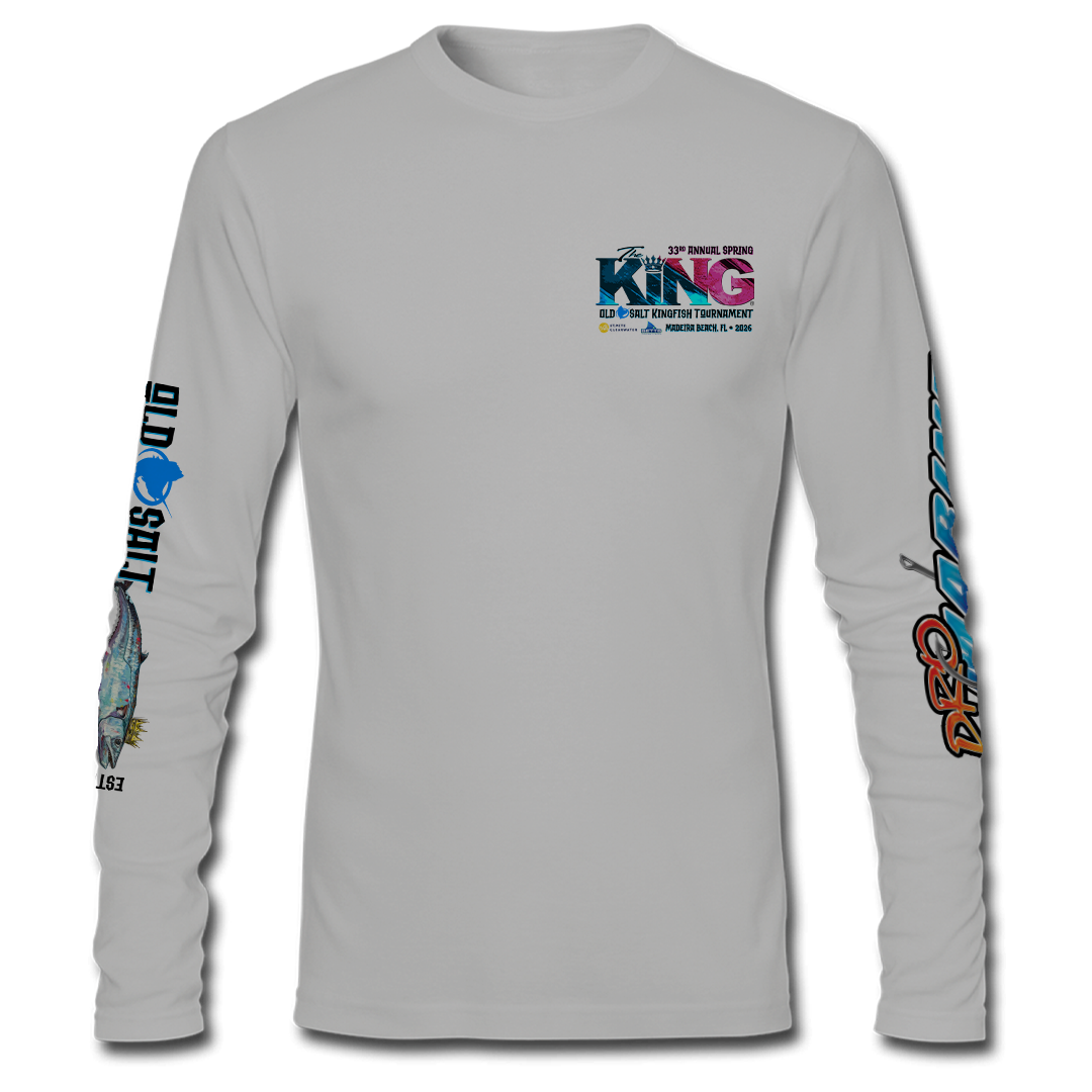 The KING - Spring 2026 - Long Sleeve Performance Shirt - Grey