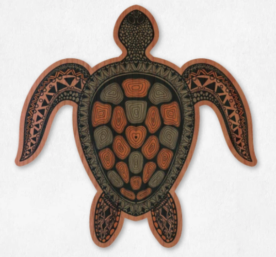 Wood Sticker - Sea Turtle