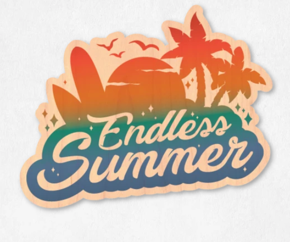 Wood Sticker - Endless Summer