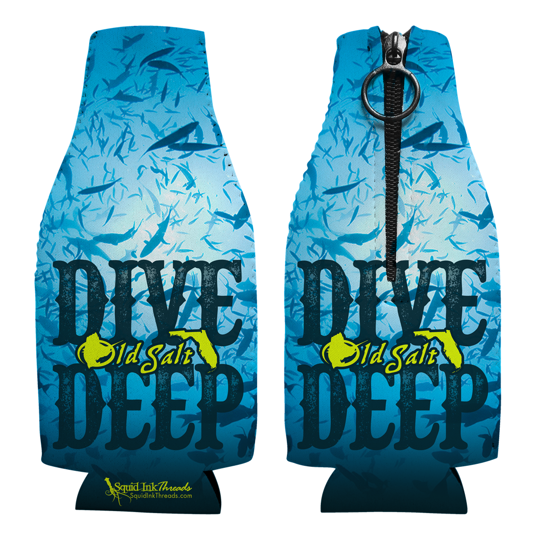 Dive Deep Bottle Koozie