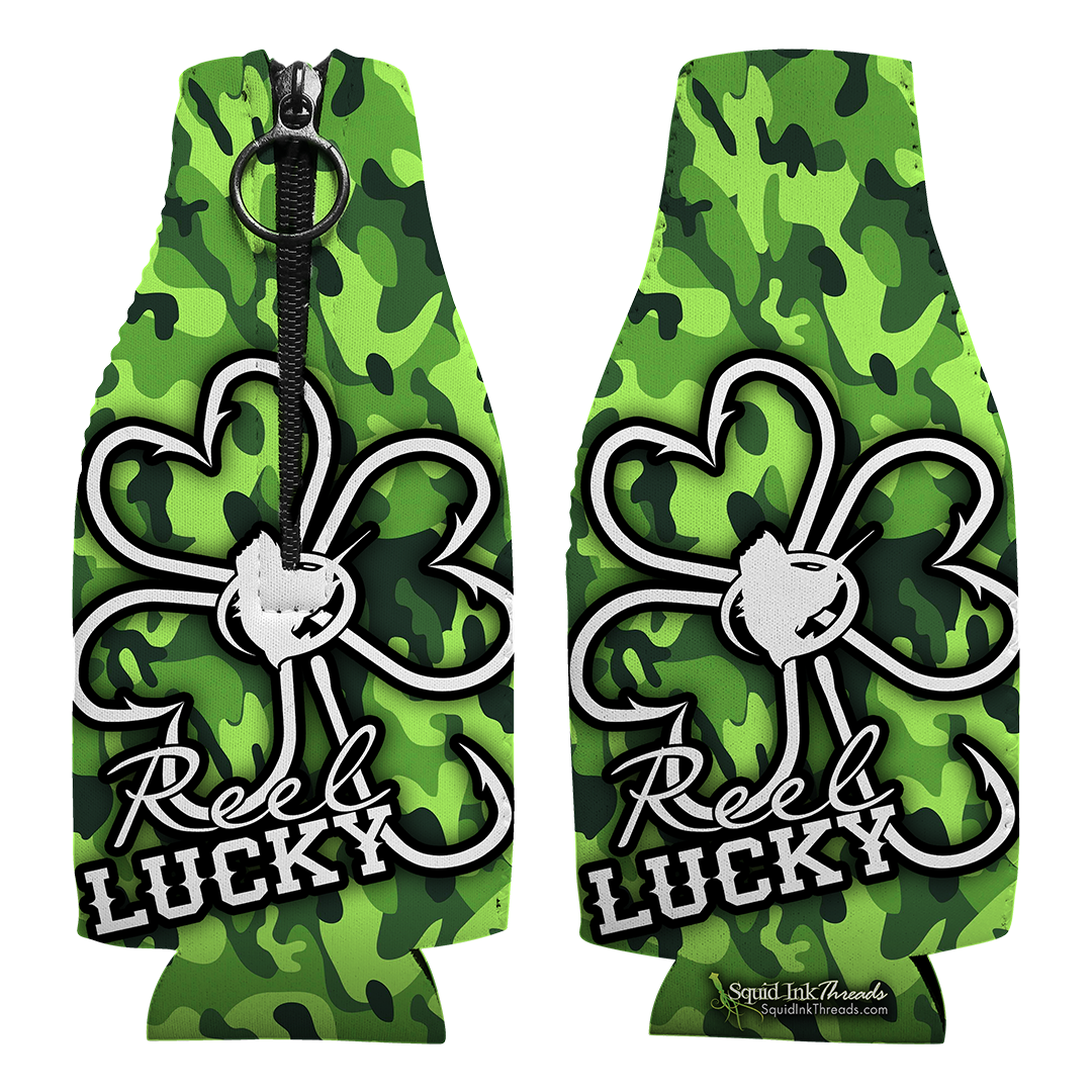 Reel Lucky Bottle Coozie