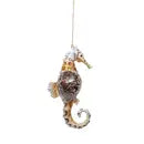 Seahorse Cowry Shell Christmas Ornament