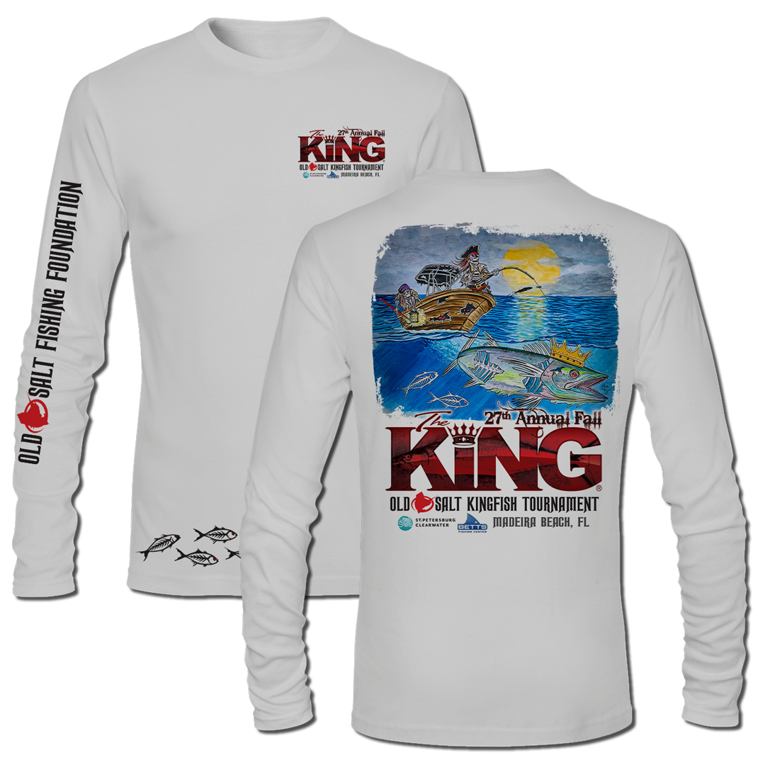 The King - Fall 2020 - Men&#39;s Long Sleeve Tournament Shirt - Performance - Grey