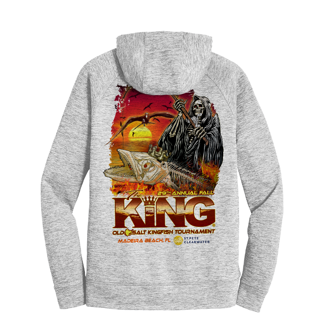 The KING - Fall 2022 - Long Sleeve - Fleece Tournament Hoodie - Electric Grey