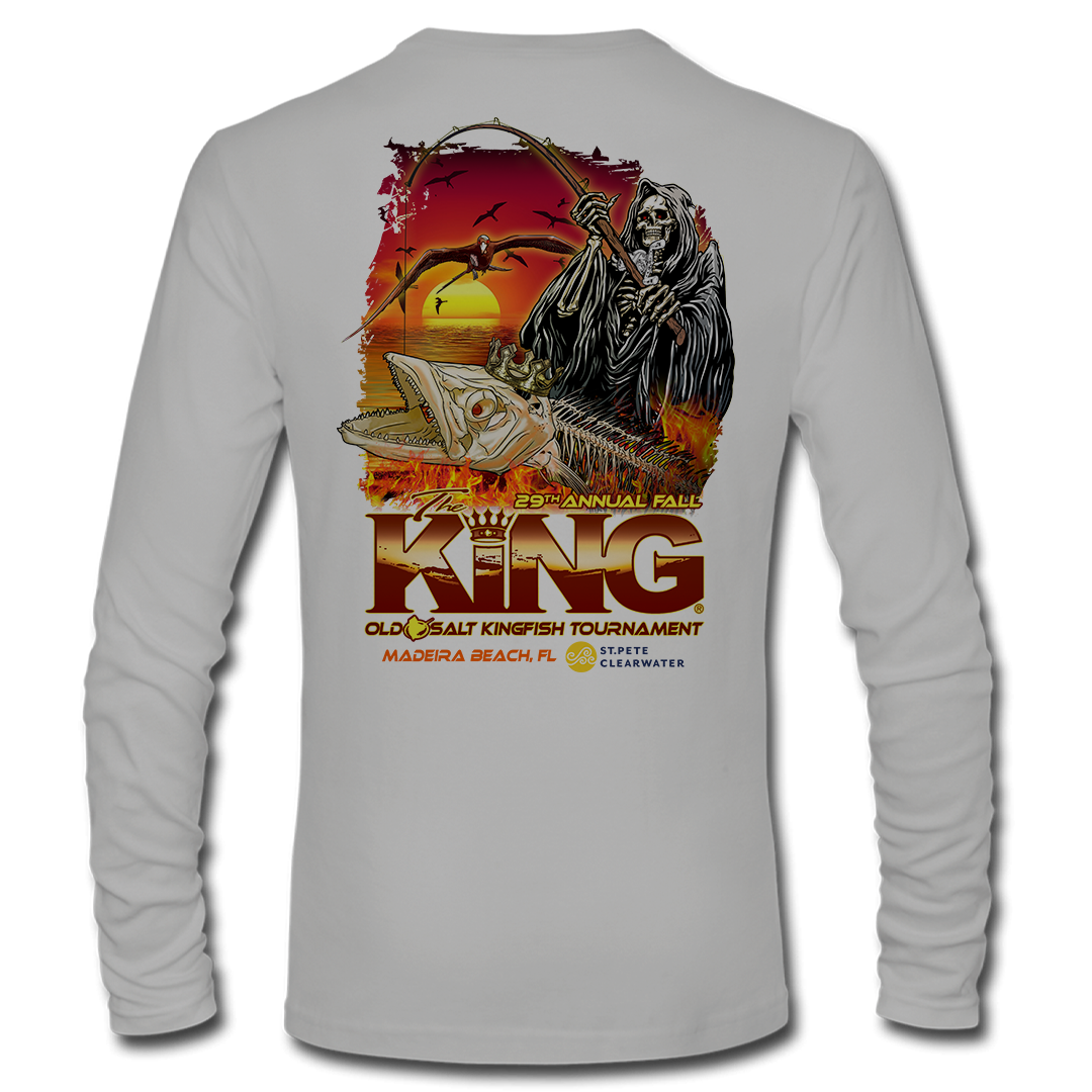 The KING - Fall 2022 - Men&#39;s Long Sleeve Performance Shirt - Grey