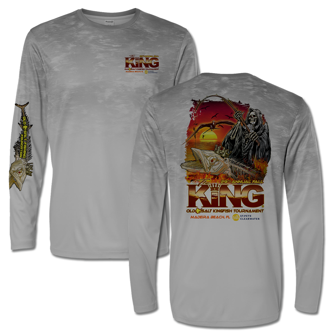 The KING - Fall 2022 - Men&#39;s Long Sleeve Performance Shirt - Grey Fog