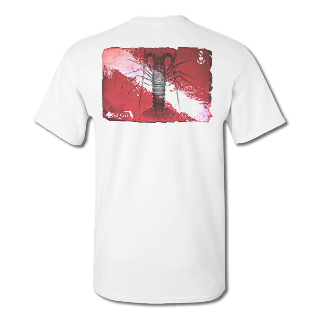Lobster Dive Flag - Cotton/Poly Fishing T-Shirt