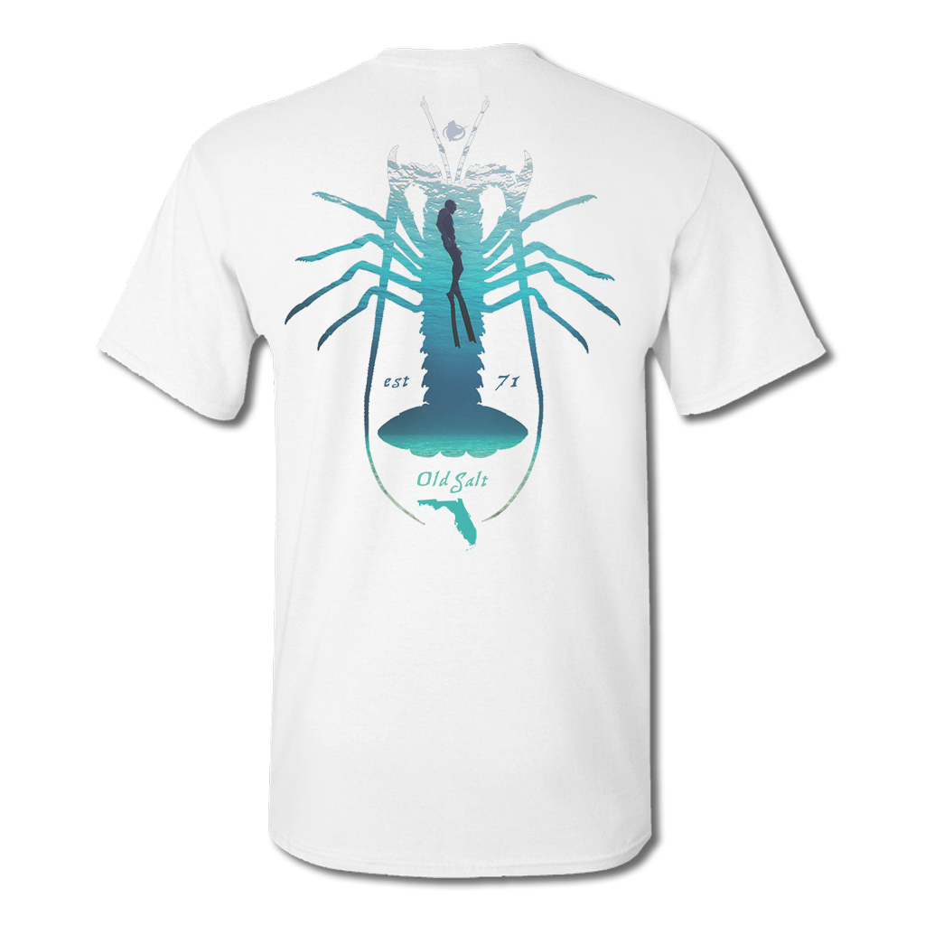 Lobster Diver - Cotton/Poly Fishing T-Shirt