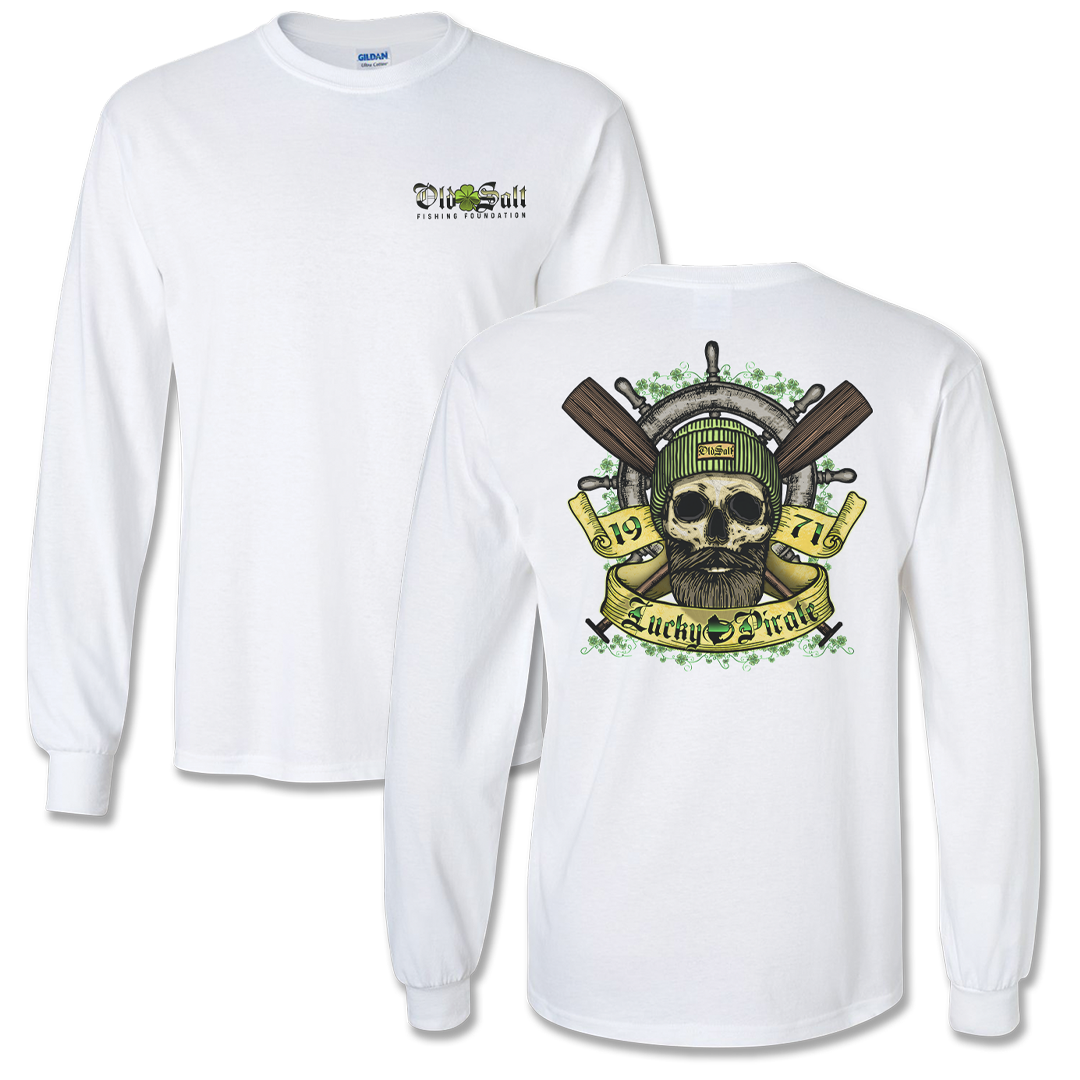 Lucky Pirate - Long Sleeve T-Shirt - White