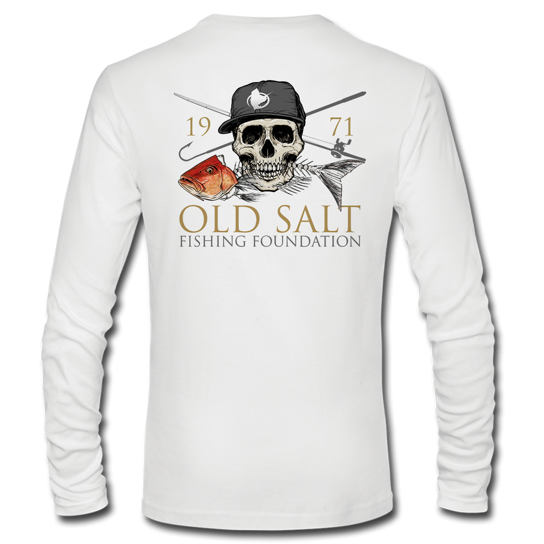 thumbnail image 2 of Salt Addiction Fishing T-Shirt For Men – White, S-3XL, Ocean & Saltwater Life Design 2 of 4