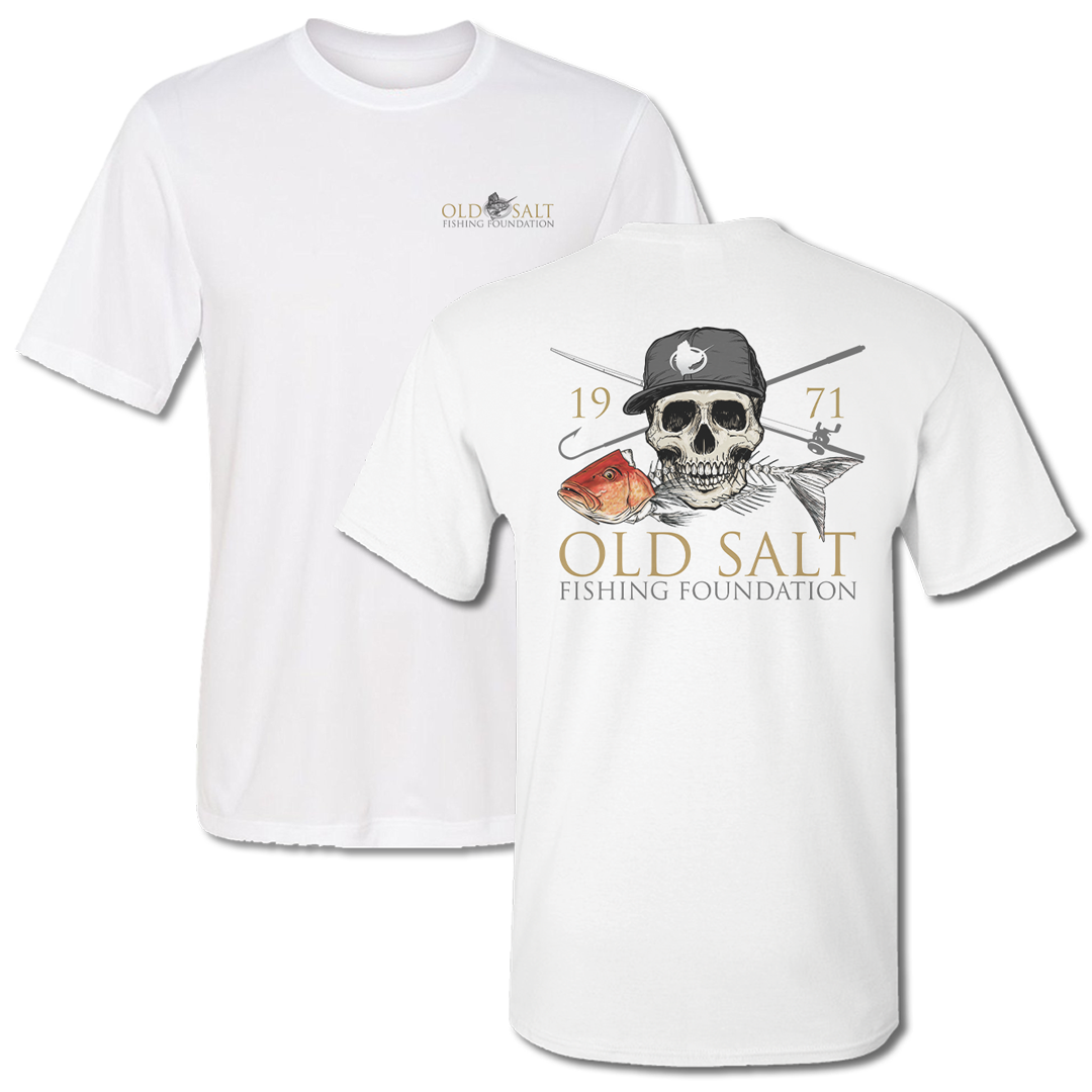 Red Skull - Short Sleeve Fishing T-shirt - Old Salt Store