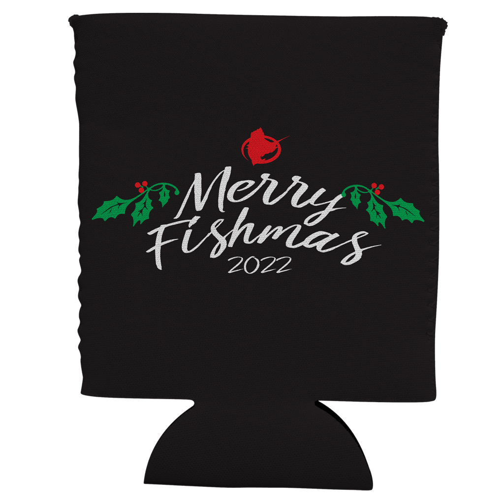 Twas the Night Before Fishmas Can Coozie