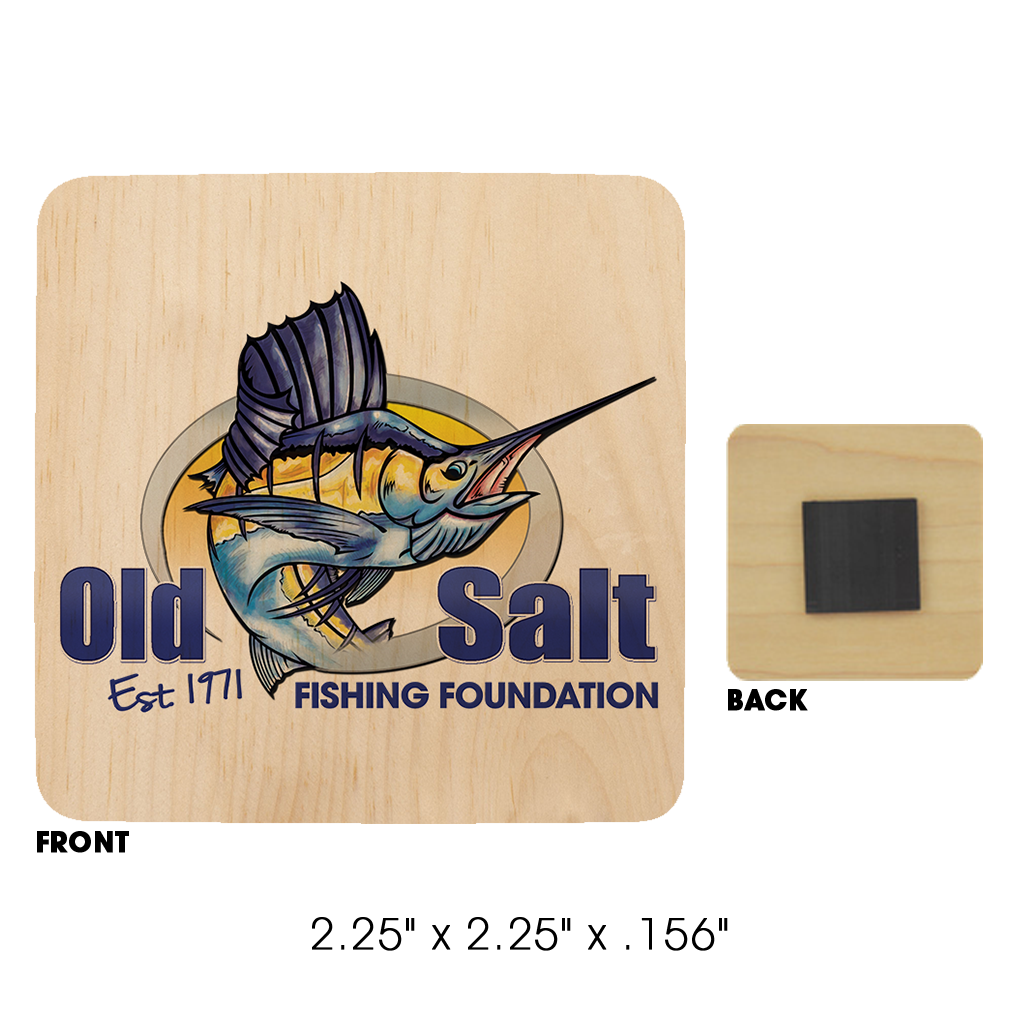 Wood Fishing Magnet - OSFF