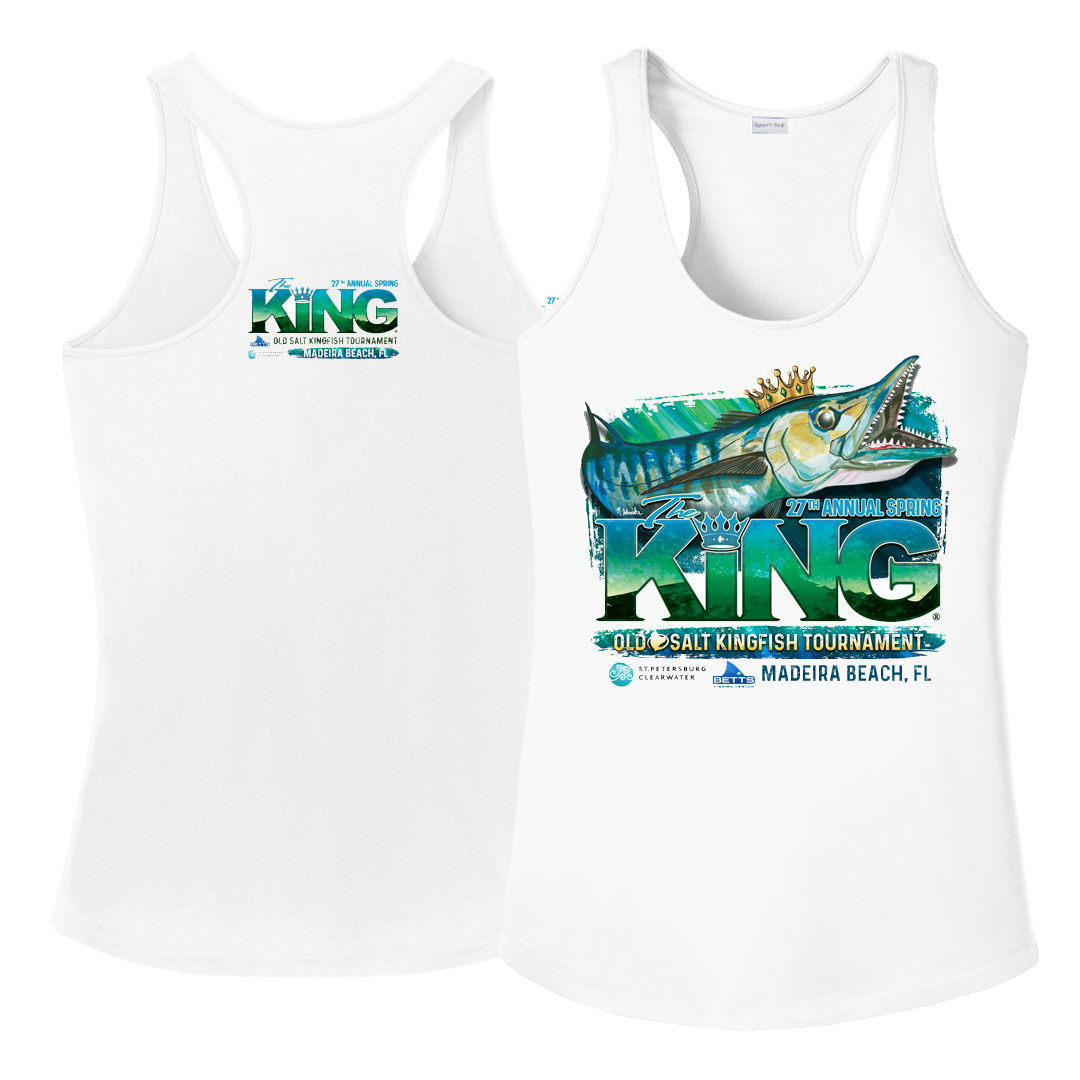 The KING - Spring 2020 Ladies Tank Top - Performance - Fishing Tournament T-Shirt