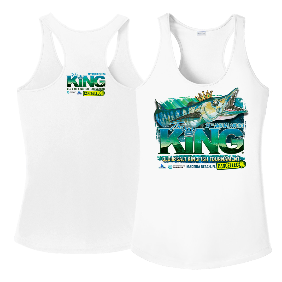 The KING - Spring 2020 (CANCELLED) Ladies Tank Top - Performance - Fishing Tournament T-Shirt