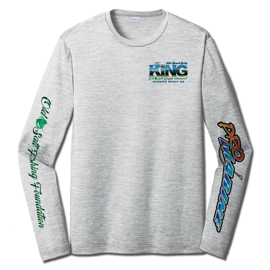 The KING - Spring 2022 - Men&#39;s Long Sleeve Performance Shirt - Heather Grey