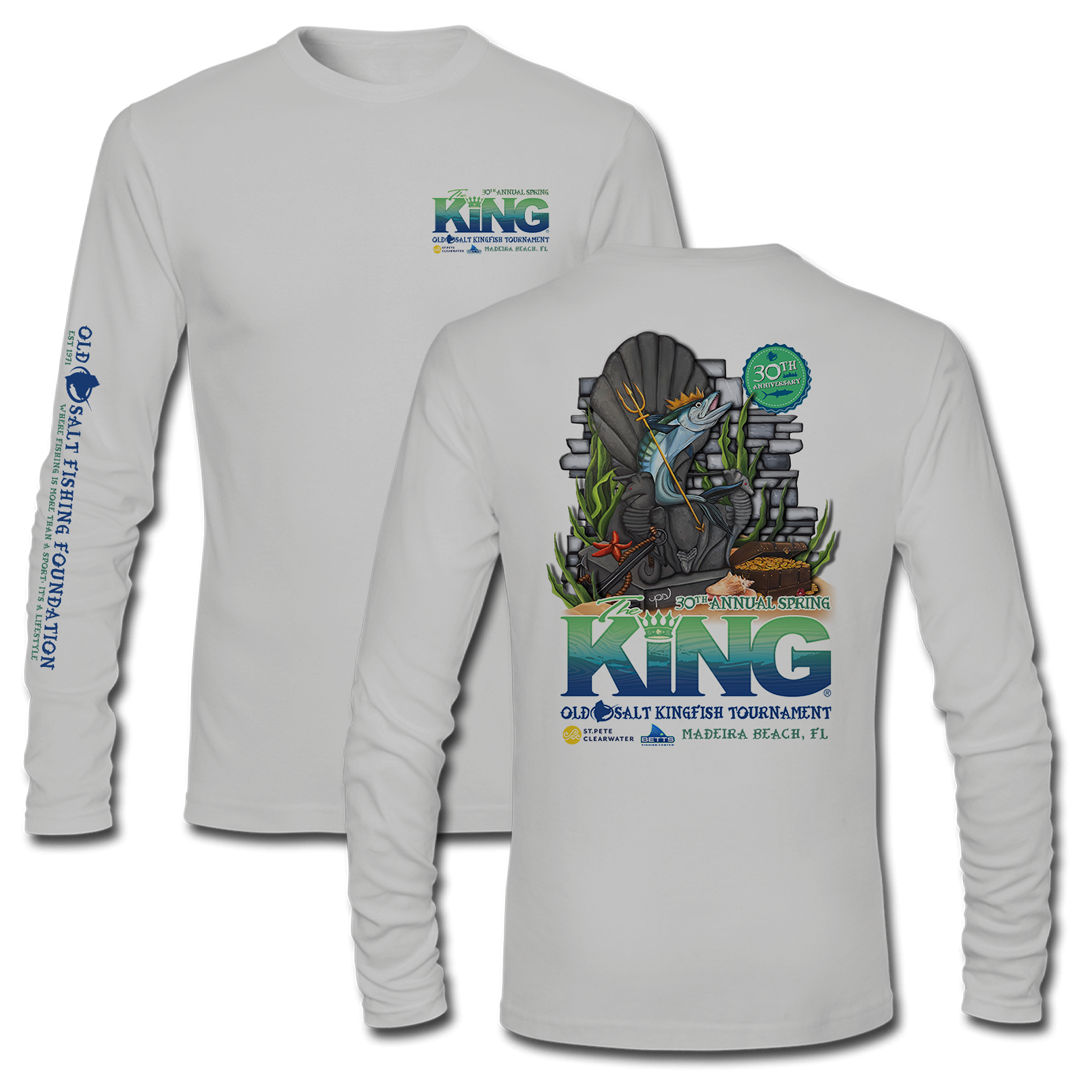 The KING - Spring 2023 - Men&#39;s Long Sleeve Performance Shirt - Grey