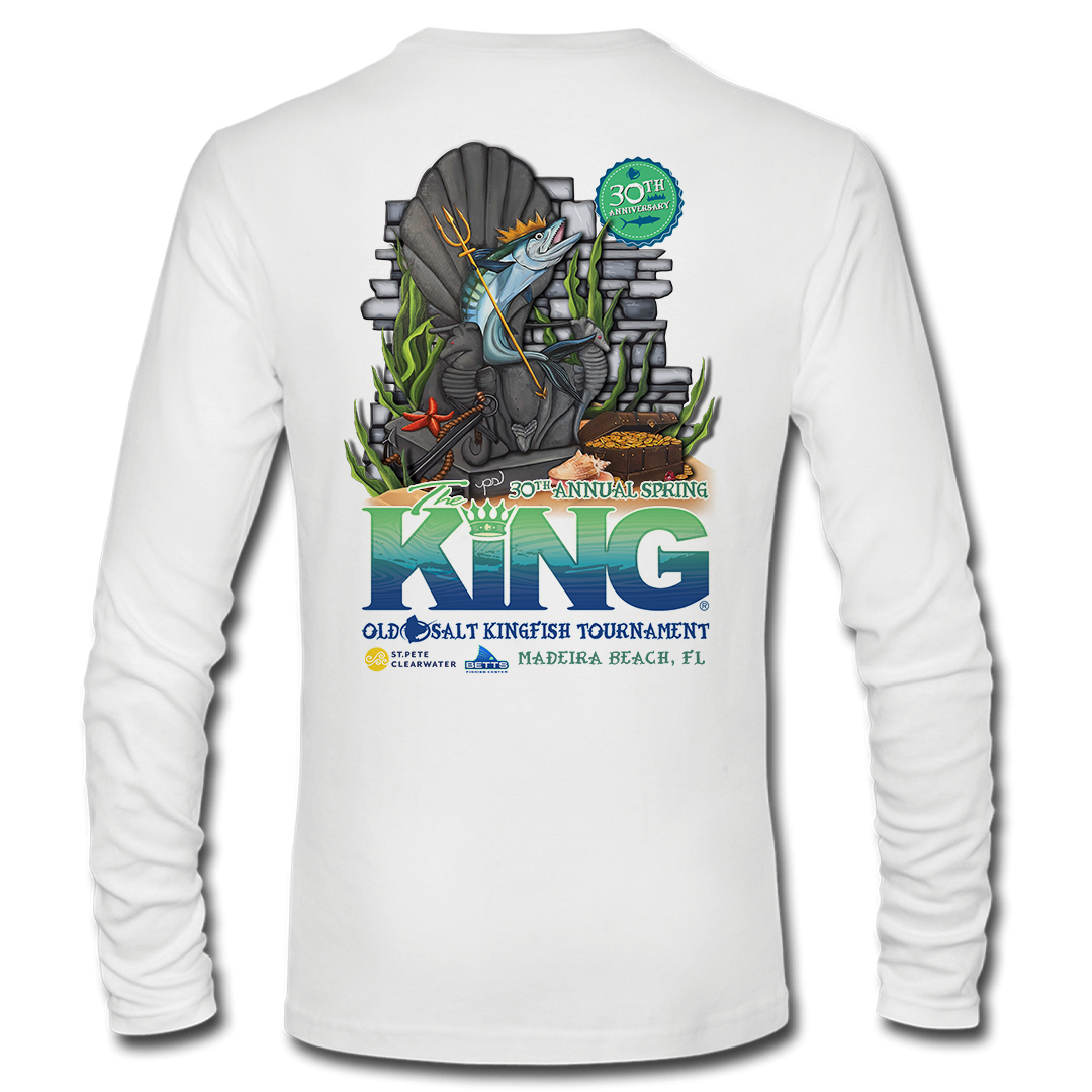 The KING - Spring 2023 - Men&#39;s Long Sleeve Performance Shirt - White