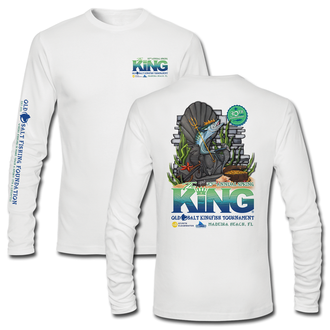 The KING - Spring 2023 - Men&#39;s Long Sleeve Performance Shirt - White