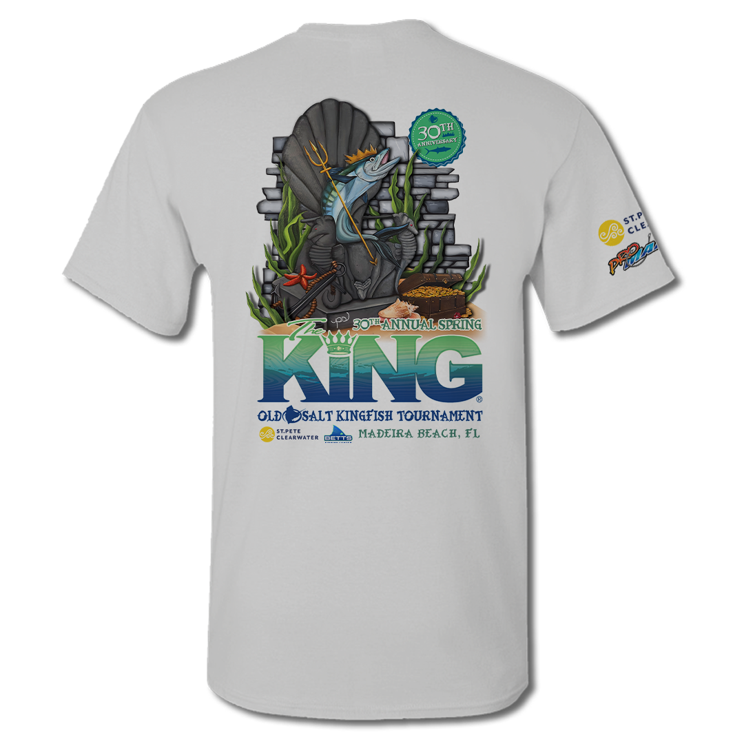 The KING - Spring 2023 - Men&#39;s Short Sleeve Performance Shirt - Grey
