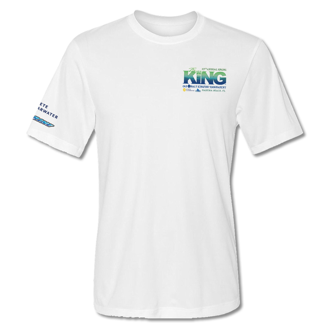 The KING - Spring 2023 - Men&#39;s Short Sleeve Performance Shirt - White
