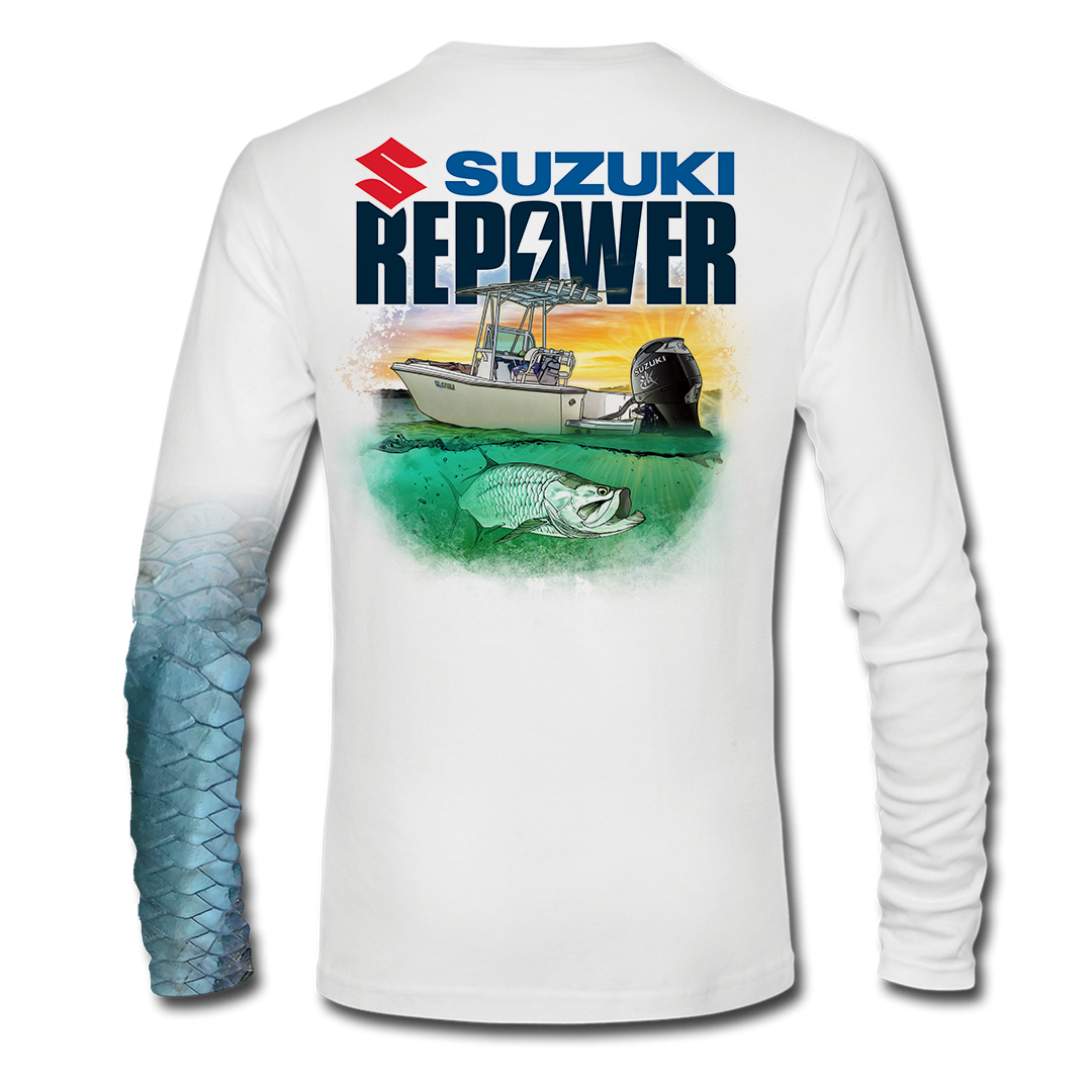 Suzuki Repower Inshore - Long Sleeve Performance Fishing T-Shirt