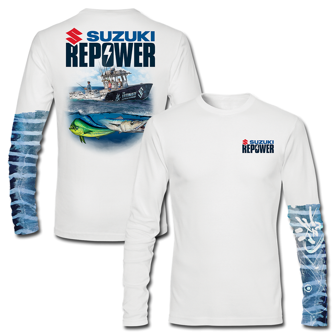Suzuki Repower Offshore - Long Sleeve Performance Fishing T-Shirt