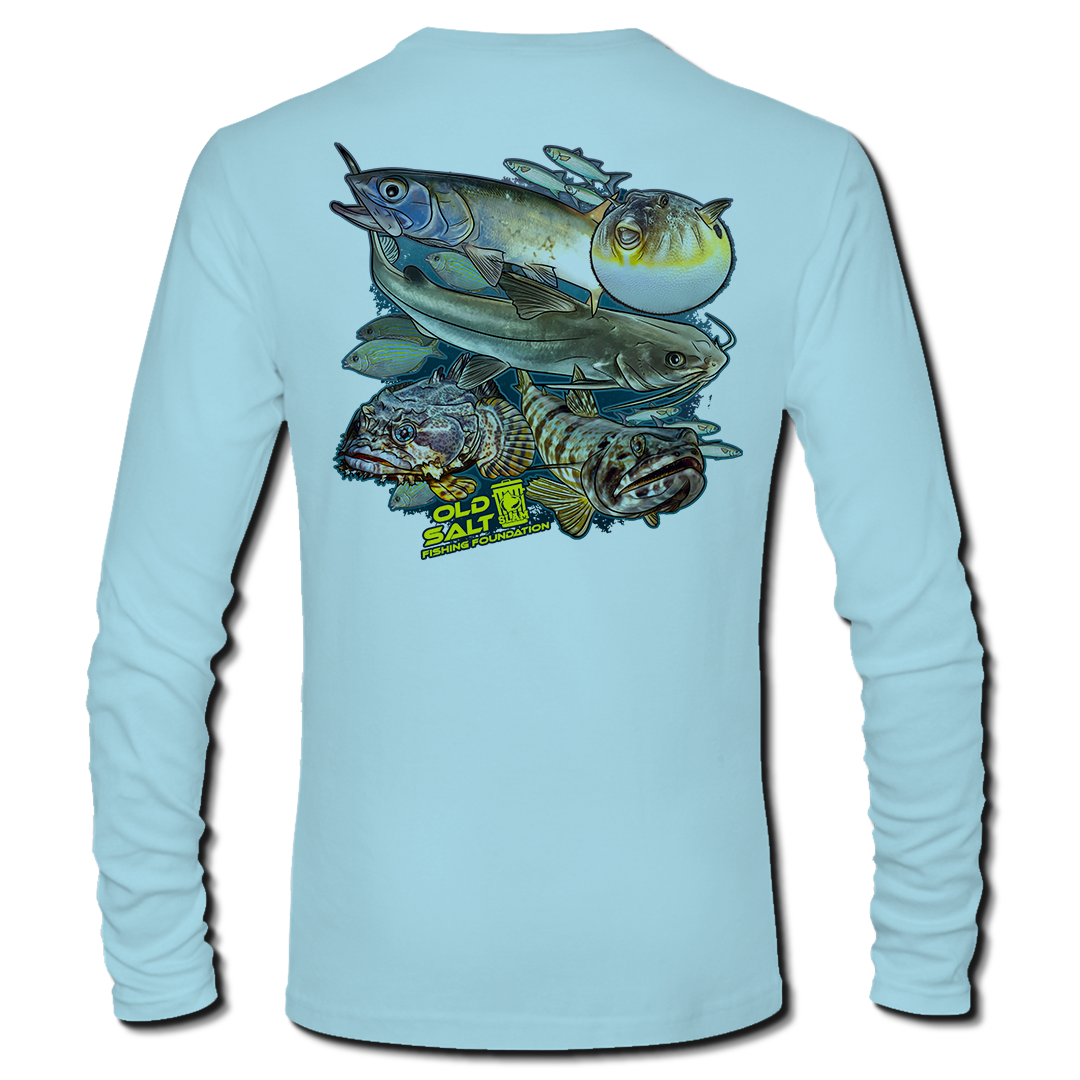 Trash Can Slam' - Long Sleeve Performance Fishing Shirt