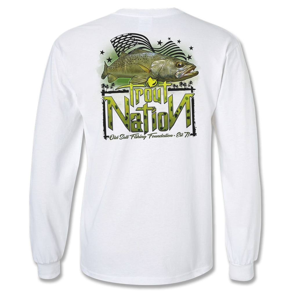 Trout Nation Long Sleeve Fishing T-Shirt - Old Salt Store